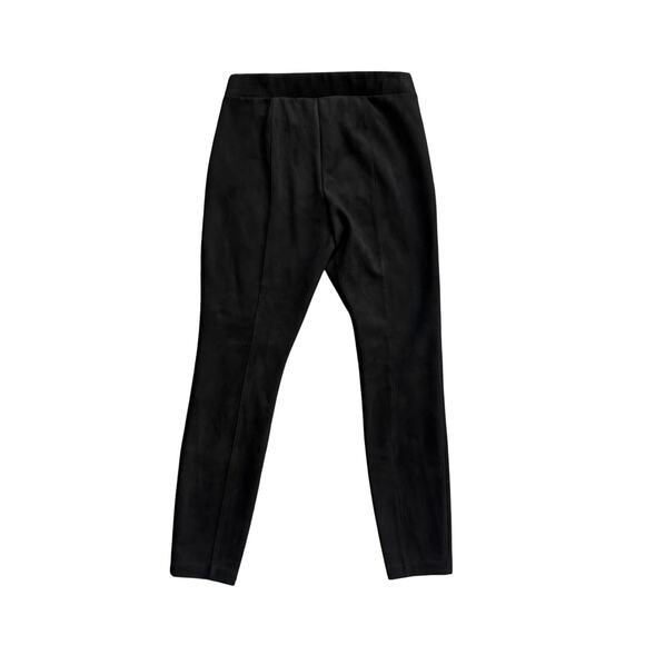 Old Navy Women’s Stevie Faux Suede Slim Pants Black Pull-On Stretch Trousers - Picture 4 of 7